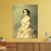 Toile Portrait de la princesse de Baden, 1856 (Insitu(Salon))