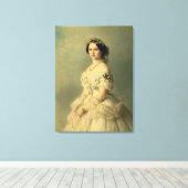 Toile Portrait de la princesse de Baden, 1856 (Insitu (Plancher de Bois))
