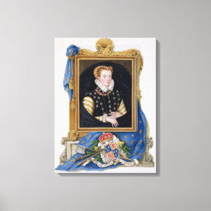 Toile Portrait de la reine de Mary des Ecossais