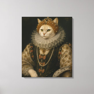 Toile Portrait de la reine féline Élisabeth Ière de la R