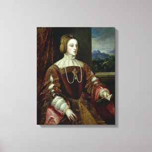 Toile Portrait de l'impératrice Isabella du Portugal