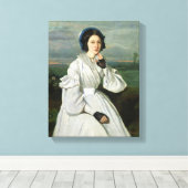 Toile Portrait de Louise Claire Sennegon (Insitu (Plancher de Bois))