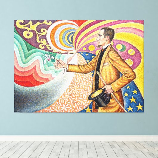 Toile Portrait de M. Félix Fénéon en 1890 par Paul Signa (Insitu (Plancher de Bois))