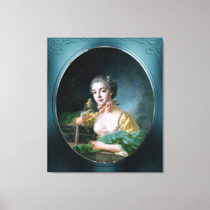 Toile Portrait de Madame Badouin par François Boucher