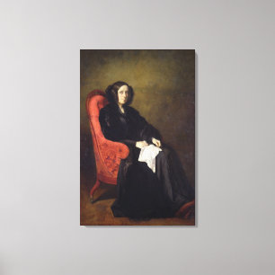 Toile Portrait de Madame Poullain-Dumesnil, 1842