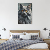 Toile Portrait de majestueux chat à longs poils (Insitu(Chambre))