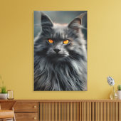 Toile Portrait de majestueux chat à longs poils (Insitu(Salon))