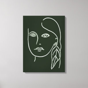 Toile Portrait de malachite