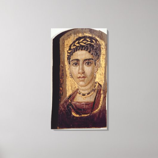 Toile Portrait de maman d'une femme, de Fayum, Romano-Eg (Recto)
