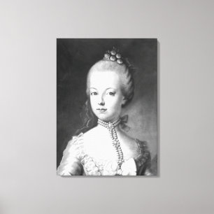 Toile Portrait de Marie-Antoinette de Habsbourg