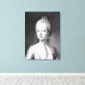 Toile Portrait de Marie-Antoinette de Habsbourg (Insitu (Plancher de Bois))