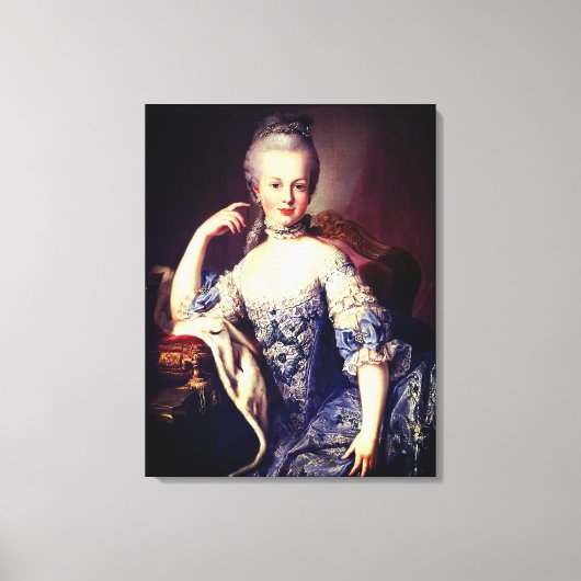 Toile Portrait de Marie Antoinette - Martin van Meytens (Recto)