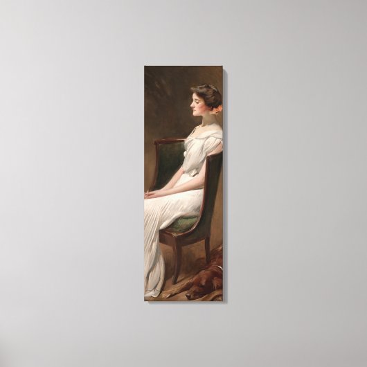 Toile Portrait de Mlle Dorothy Quincy Roosevelt Mme Lang (Recto)