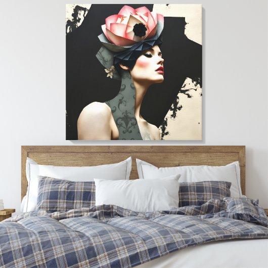 Toile Portrait de mode Abstrait (Insitu(Chambre))