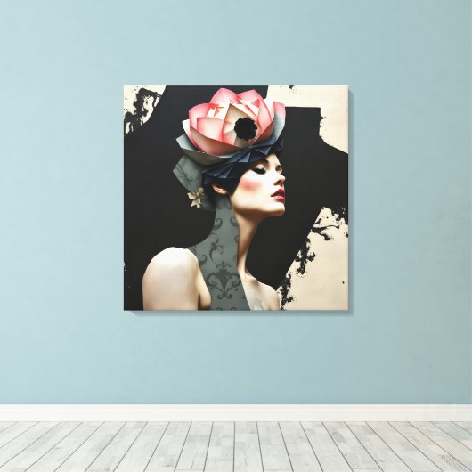 Toile Portrait de mode Abstrait (Insitu (Plancher de Bois))