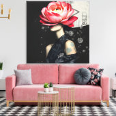 Toile Portrait de mode Abstrait (Insitu(Salon))