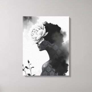 Toile Portrait de mode abstrait