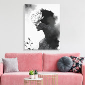 Toile Portrait de mode abstrait (Insitu(Salon))