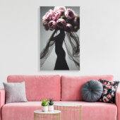 Toile Portrait de mode Peony (Insitu(Salon))