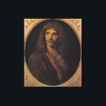 Toile Portrait de Molière<br><div class="desc">Portrait de Molière (1622-1673) de l'Ecole Française située au Château de Versailles,  France. Le Portrait de Molière (1622-1673) a été créé autour du 17ème siècle.</div>