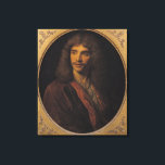 Toile Portrait de Molière<br><div class="desc">Portrait de Molière (1622-1673) de l'Ecole Française située au Château de Versailles,  France. Le Portrait de Molière (1622-1673) a été créé autour du 17ème siècle.</div>