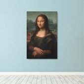 Toile Portrait de Mona Lisa del Giocondo (Insitu (Plancher de Bois))
