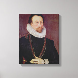 Toile Portrait de monsieur John Hawkins 1581
