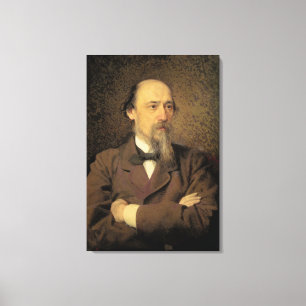 Toile Portrait de Nikolay Alekseyevich Nekrasov, 1877