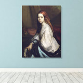 Toile Portrait de Pauline Ono (Insitu (Plancher de Bois))