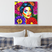 Toile Portrait de Pop Art (Insitu(Chambre))