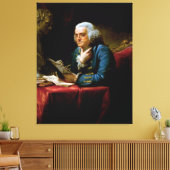 Toile Portrait de pouce, Benjamin Franklin Père fondateu (Insitu(Salon))