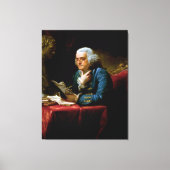 Toile Portrait de pouce, Benjamin Franklin Père fondateu (Recto)