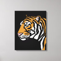 Portrait de profil de tigre