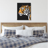 Toile Portrait de profil Tiger (Insitu(Chambre))