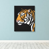 Toile Portrait de profil Tiger (Insitu (Plancher de Bois))