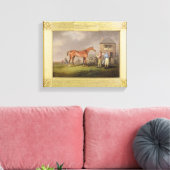 Toile Portrait de "Quiz", propriété de Lord Rous, arrièr (Insitu(Salon))