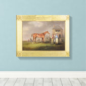 Toile Portrait de "Quiz", propriété de Lord Rous, arrièr (Insitu (Plancher de Bois))