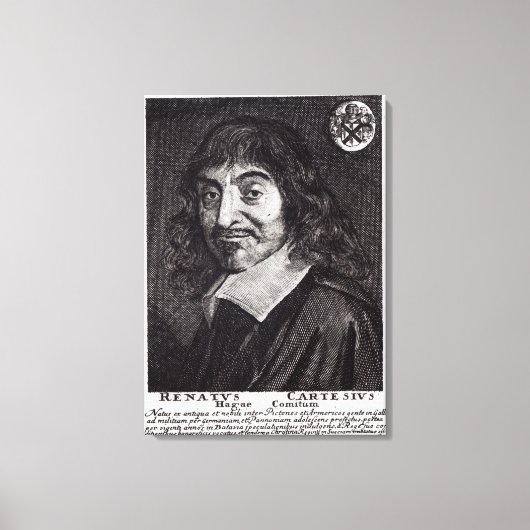 Toile Portrait de René Descartes (Recto)