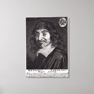 Toile Portrait de Rene Descartes
