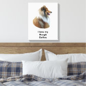 Toile Portrait de Rough Collie (Insitu(Chambre))