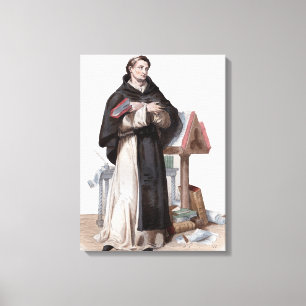 Toile Portrait de Saint Bernard de Clairvaux