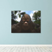 TOILE PORTRAIT DE SASQUATCH BIGFOOT (Insitu (Plancher de Bois))