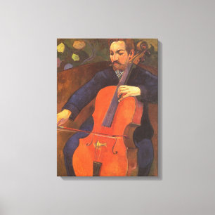 Toile Portrait de Schneklud de joueur par Paul Gauguin