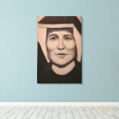 Toile Portrait de Ste Faustine Kowalska (Insitu (Plancher de Bois))