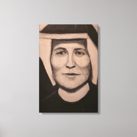 Toile Portrait de Ste Faustine Kowalska (Recto)