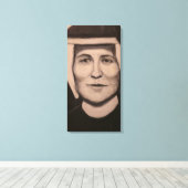 Toile Portrait de Ste Faustine Kowalska (Insitu (Plancher de Bois))