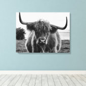 Toile Portrait de taureau (Insitu (Plancher de Bois))