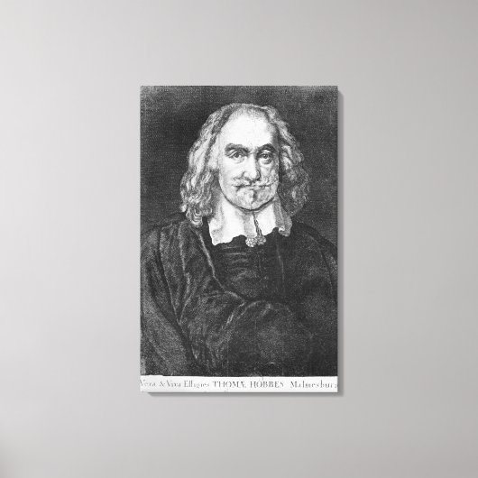 Toile Portrait de Thomas Hobbes (Recto)