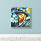 Toile Portrait de Vincent van Gogh (Insitu (Plancher de Bois))