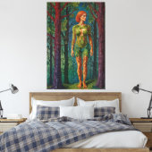 Toile “Portrait de Viridra” - Veines de la Canopée (Insitu(Chambre))